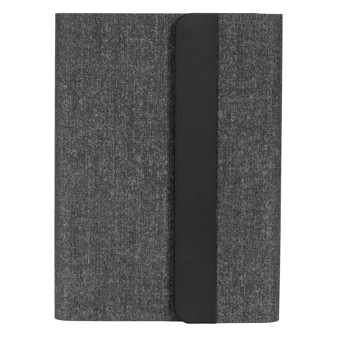 Portfolio sa notesom A5, pomoćnom baterijom 5.000 mAh, bežičnim punjačem za tri uređaja i magnetom u poklon kutiji